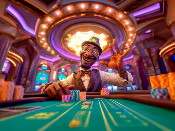 Panel kontrol permainan Fortune Rabbit menunjukkan tombol spin, pengaturan taruhan, dan fitur turbo di mars 4d